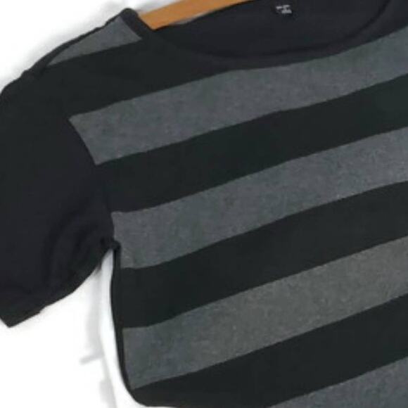 Uniqlo | Versatile Black & Grey T-shirt Dress w/Pockets! | Size Small - Picture 6 of 6